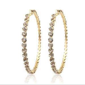 ICY crystal Hoops